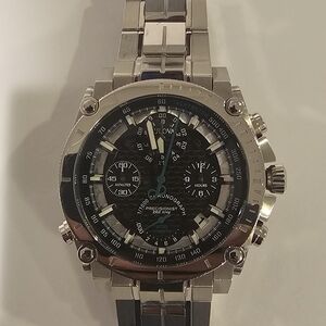 Bulova Silver Chronograph Watch
